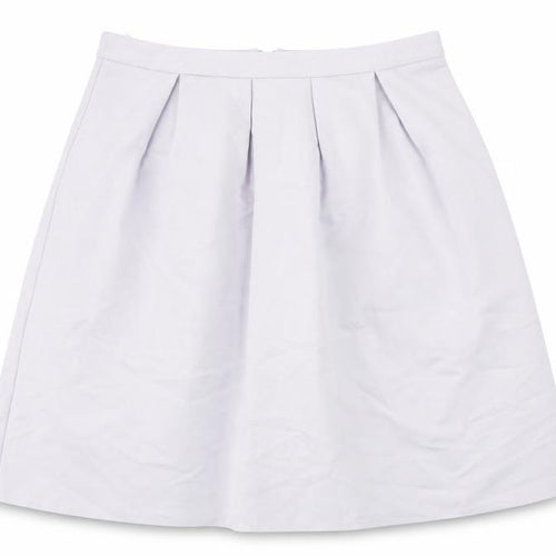 Oasis Womens Purple Viscose Tulip Skirt Size 12 Zip