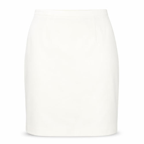 For Women Womens Ivory Polyester Straight & Pencil Skirt Size 24 Zip