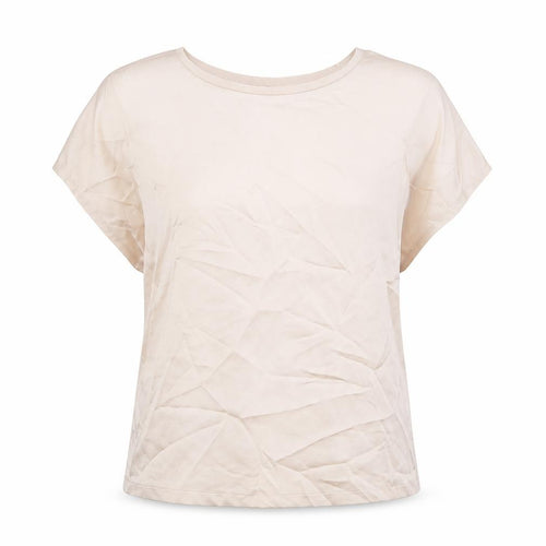 Mango Womens Pink Viscose Basic T-Shirt Size S Scoop Neck