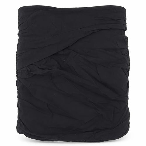 Zara Womens Black Cotton Bandage Skirt Size M Zip