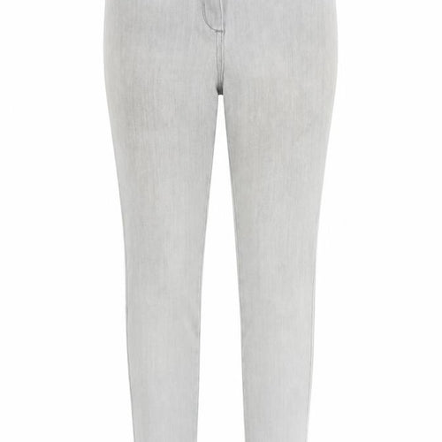 NEXT Womens Grey Cotton Skinny Jeans Size 10 Regular Zip