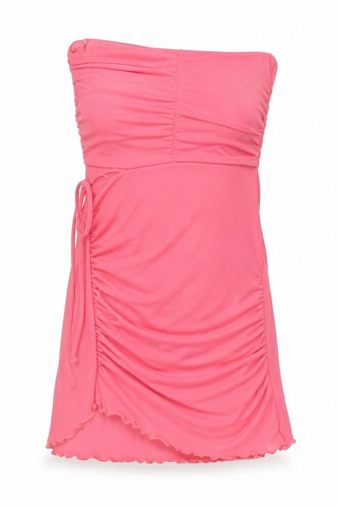 Polly Womens Pink Nylon Swimdress Size 8