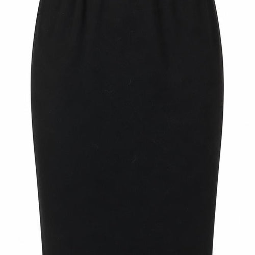 Miss Faceless Womens Black Polyester Straight & Pencil Skirt Size M