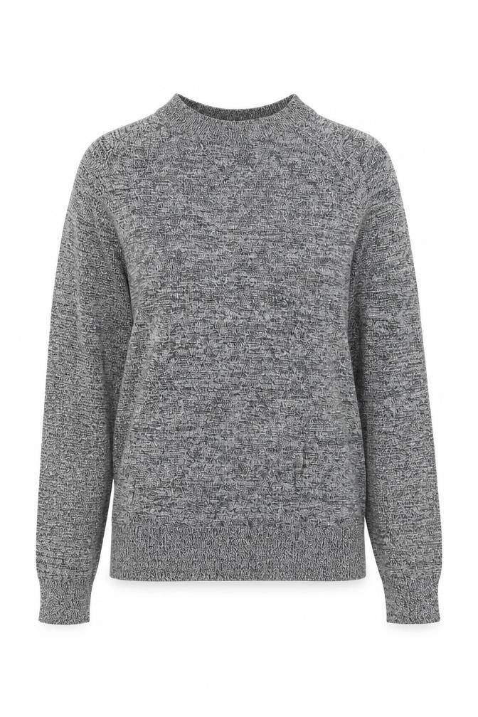 Front view of Primark women’s grey round neck cotton jumper, size S
