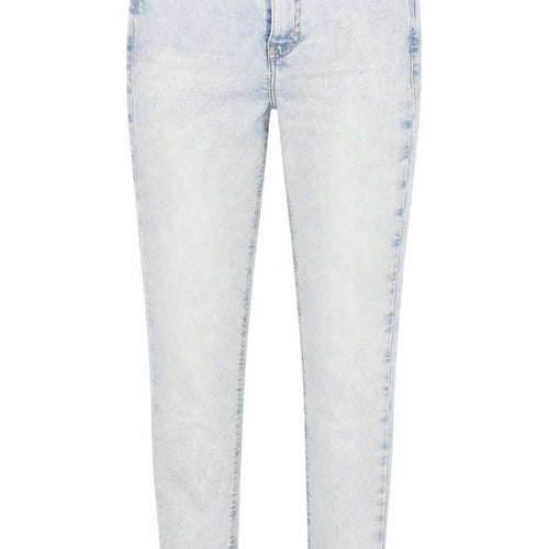 Topshop Womens Blue Cotton Skinny Jeans Size 26 in L30 in Regular Zip