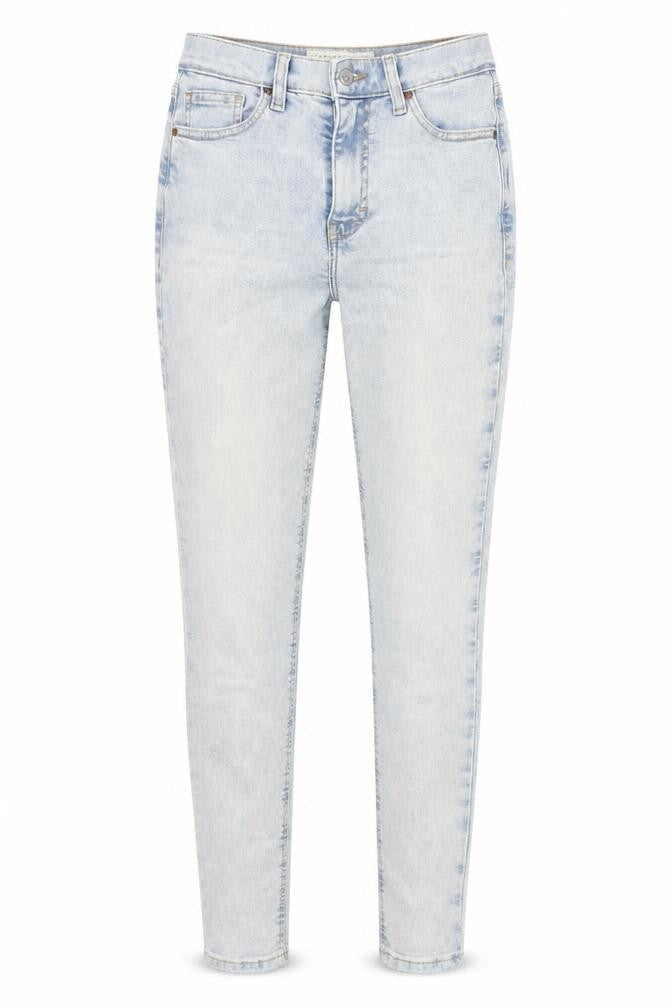 Topshop Womens Blue Cotton Skinny Jeans Size 26 in L30 in Regular Zip