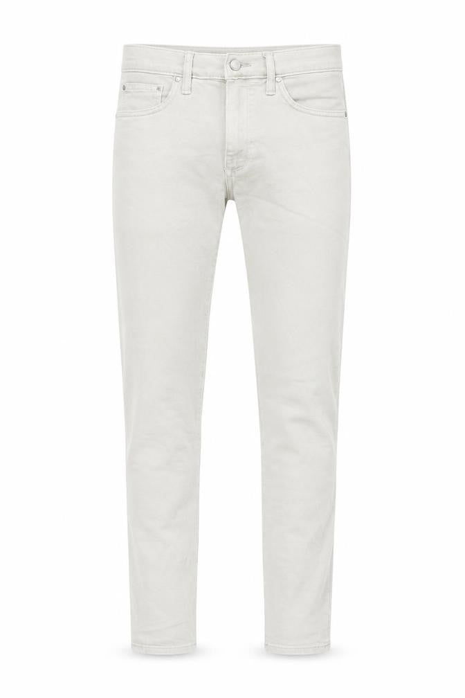Marks and Spencer Mens Grey Cotton Skinny Jeans Size 30 in L33 in Slim Zip