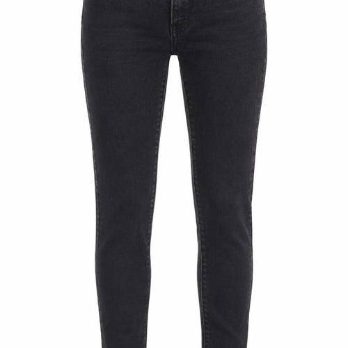 Denim & Co. Womens Black Cotton Skinny Jeans Size 8 Regular Zip - Waist 22 Inches
