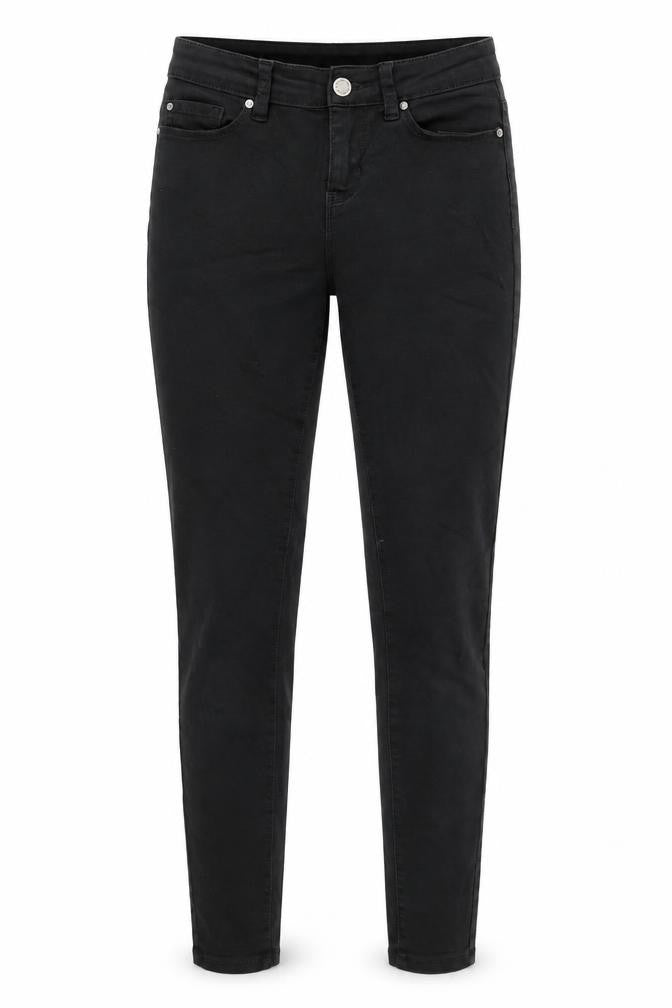 Denim & Co. Womens Black Cotton Skinny Jeans Size 8 Regular Zip