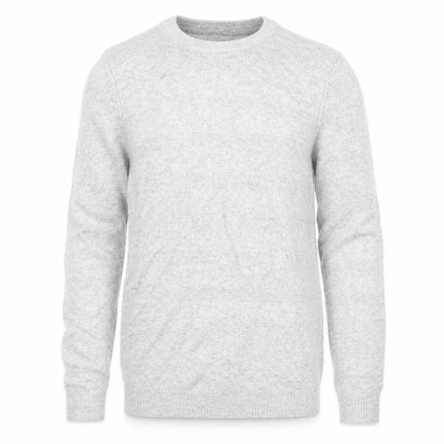 Marks and Spencer Mens Grey Round Neck Acrylic Pullover Jumper Size S Long Sleeve