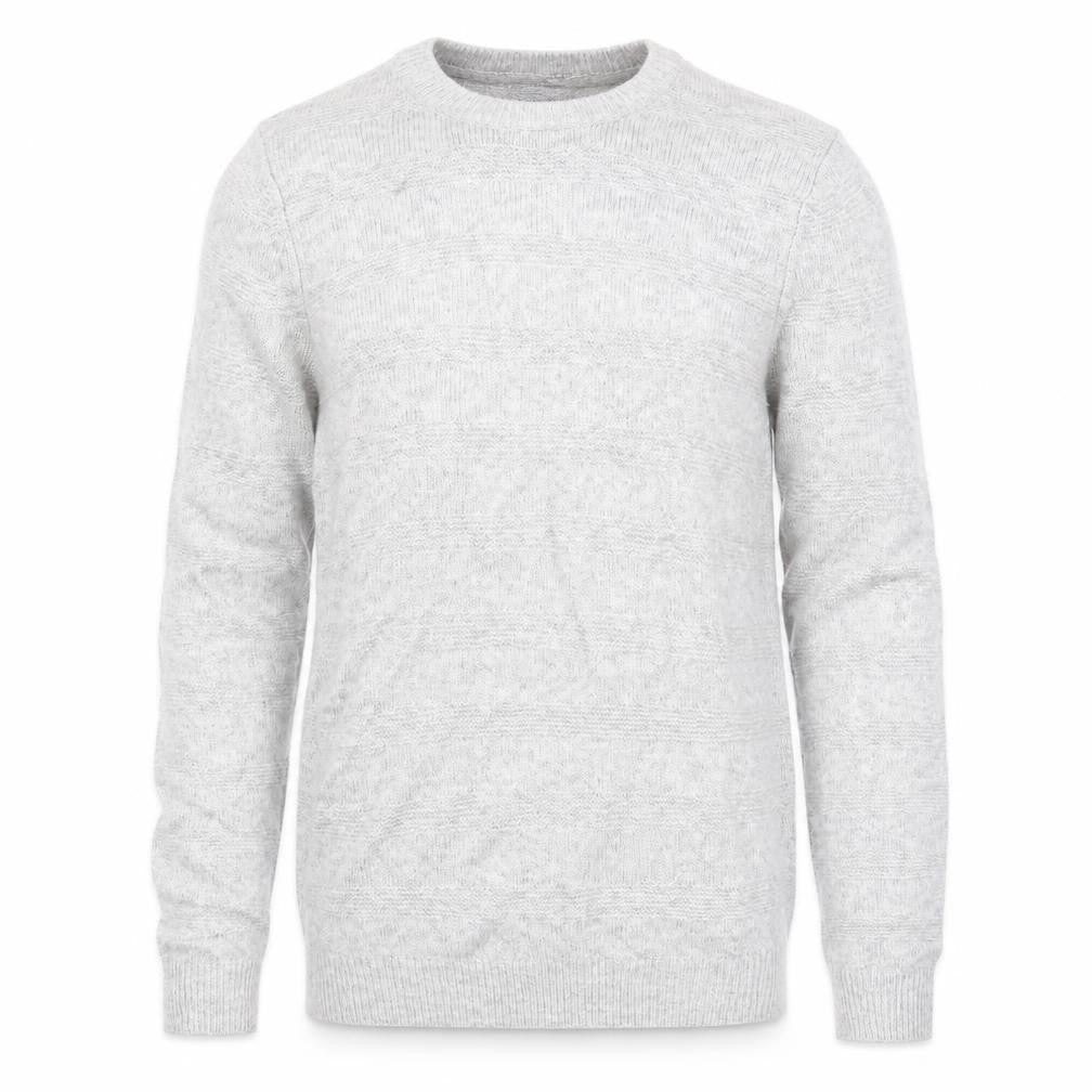 Marks and Spencer Mens Grey Round Neck Acrylic Pullover Jumper Size S Long Sleeve