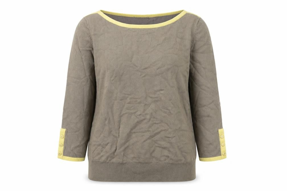 Debenhams Womens Green Boat Neck Cotton Pullover Jumper Size 14