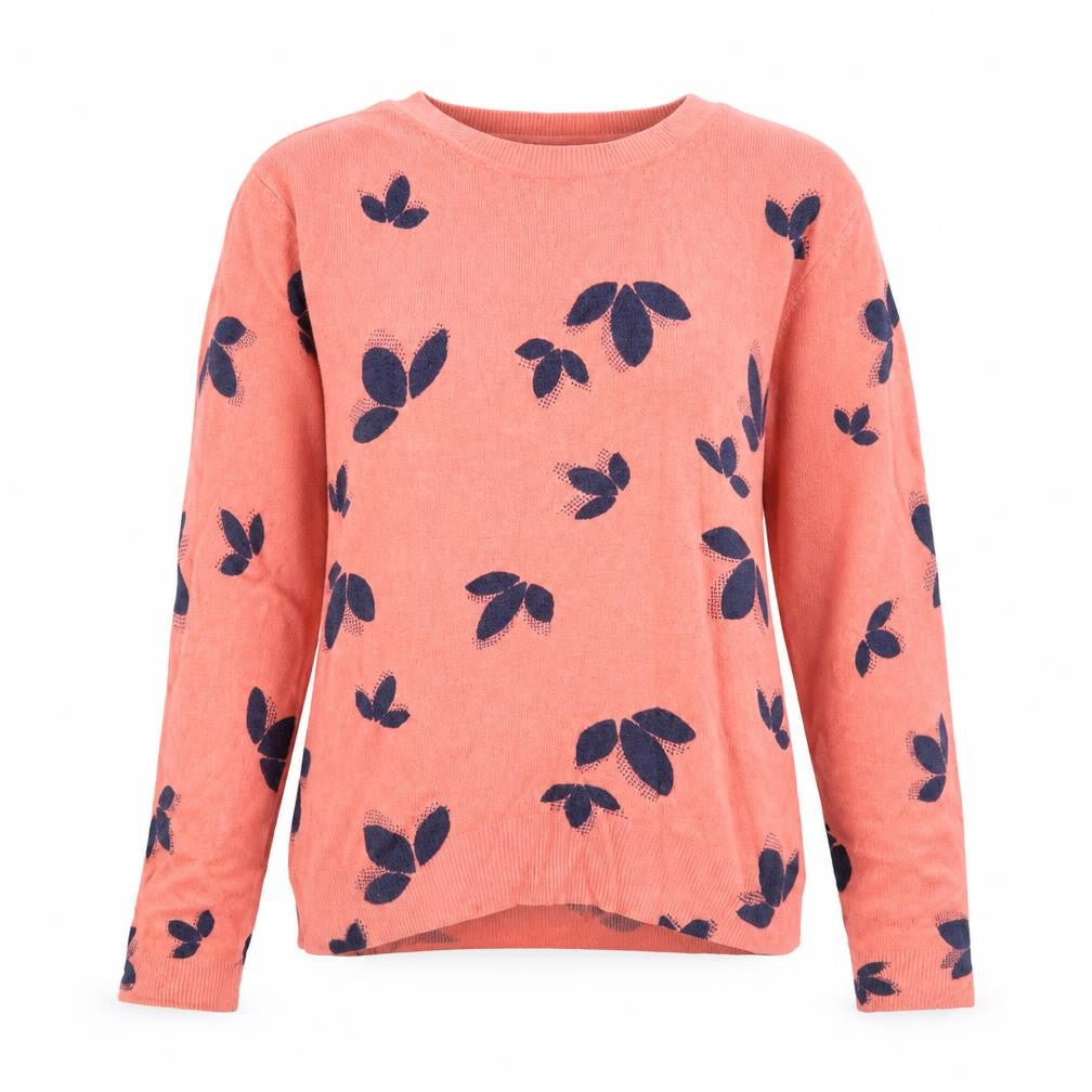 Marks and Spencer Womens Pink Scoop Neck Geometric Acrylic Pullover Jumper Size 10