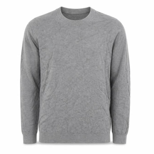 Red Herring Mens Grey Round Neck Cotton Pullover Jumper Size XL Long Sleeve