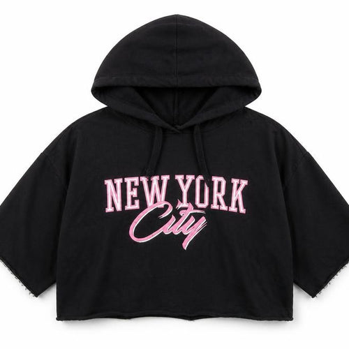 Divided by H&M Womens Black Cotton Pullover Hoodie Size M Pullover - New York City