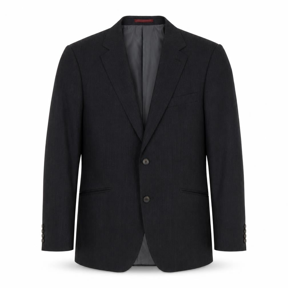 Front view of Marks & Spencer men’s grey wool jacket blazer, size 40, regular