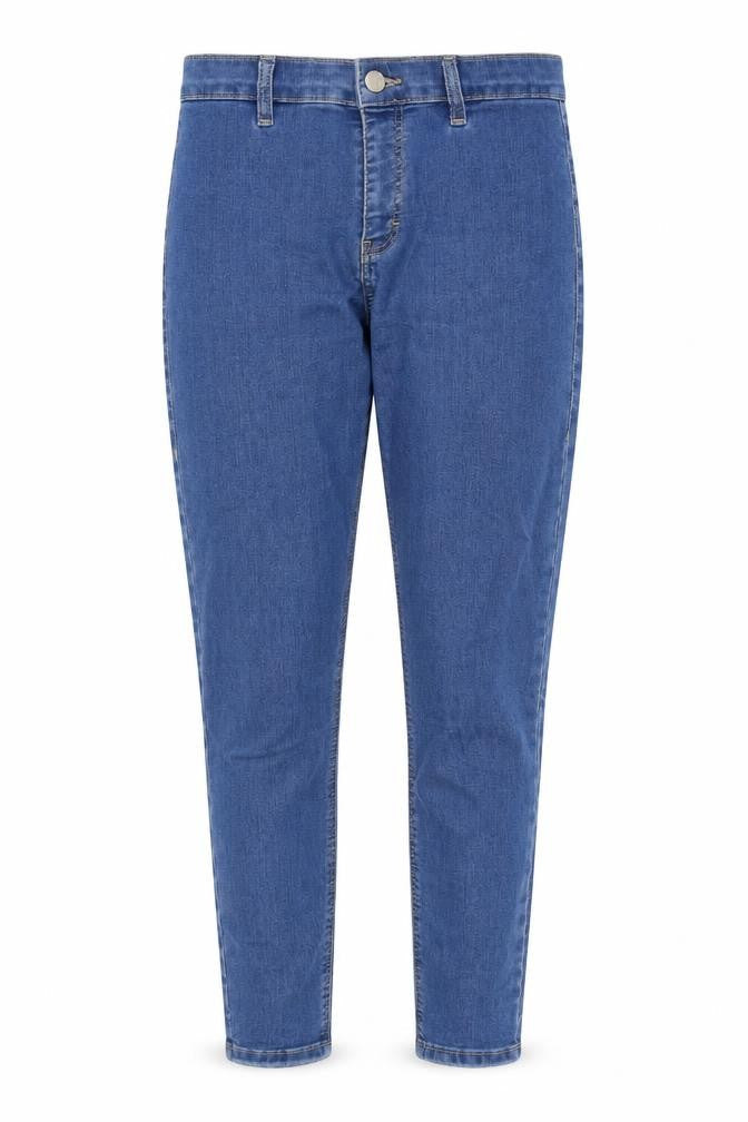Preworn Womens Blue Cotton Jegging Jeans Size 26 in Regular Zip