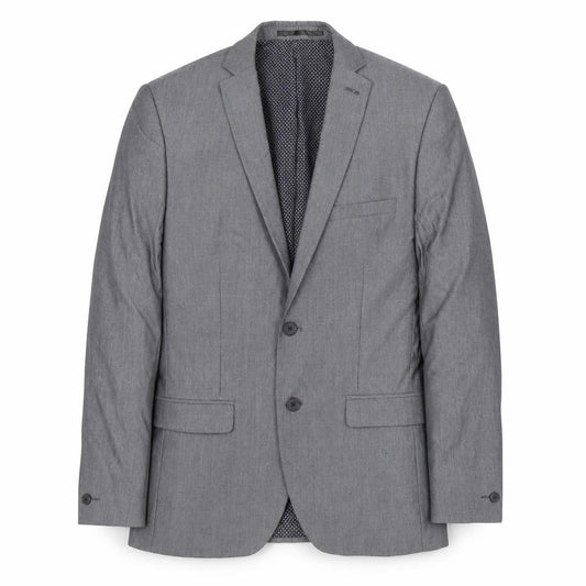 Front view of Red Herring men’s grey polyester jacket blazer, size 38, regular