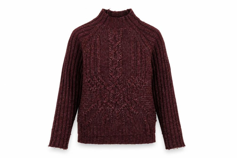 Gap Womens Red High Neck Acrylic Pullover Jumper Size M