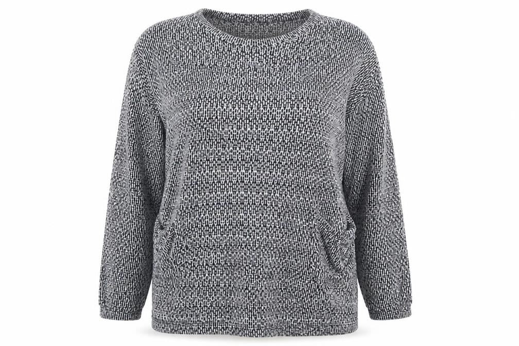 Preworn Womens Black Scoop Neck Acrylic Pullover Jumper Size XL