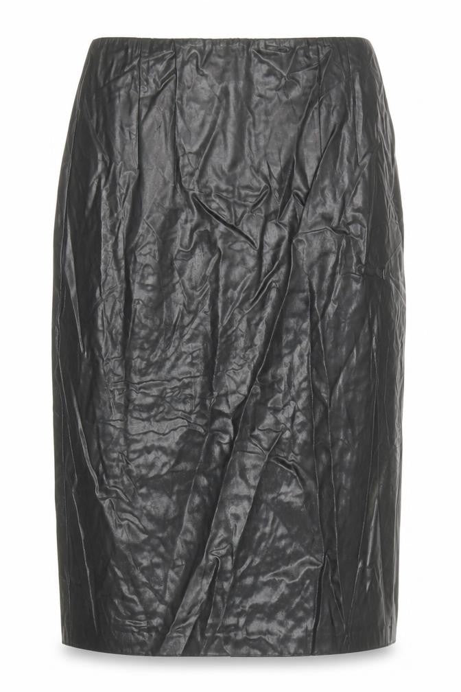French Connection Womens Black Cotton Straight & Pencil Skirt Size 10 Zip