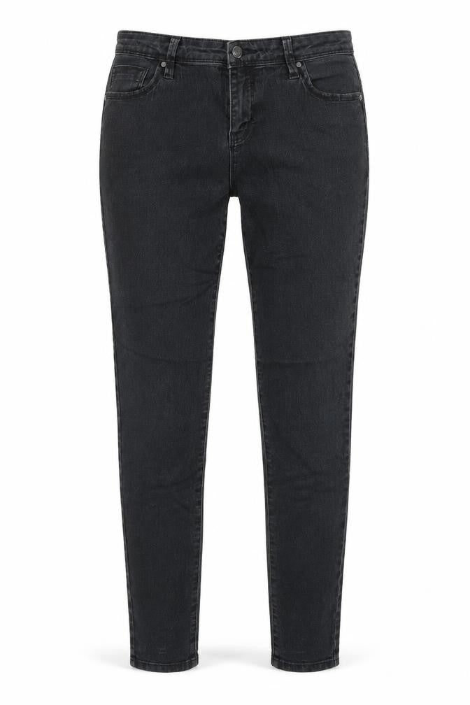 Denim & Co. Womens Black Cotton Skinny Jeans Size 12 Regular Zip