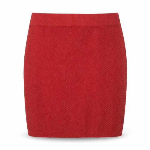 VERO MODA Womens Orange Geometric Polyamide Straight & Pencil Skirt Size S