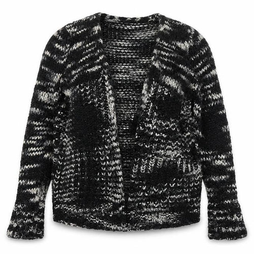 NEXT Womens Black V-Neck Acrylic Cardigan Jumper Size M