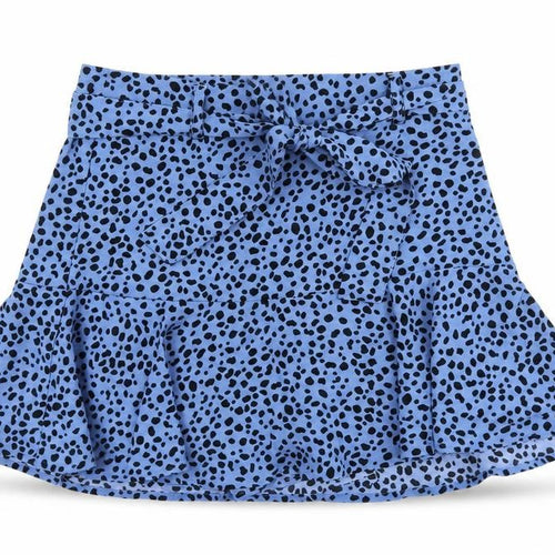 Stradivarius Womens Blue Polka Dot Viscose Skater Skirt Size M Zip
