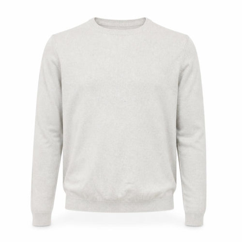 Topshop Mens Grey Round Neck Cotton Pullover Jumper Size S Long Sleeve
