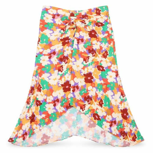 ASOS Womens Multicoloured Floral Viscose Flare Skirt Size 10 Zip