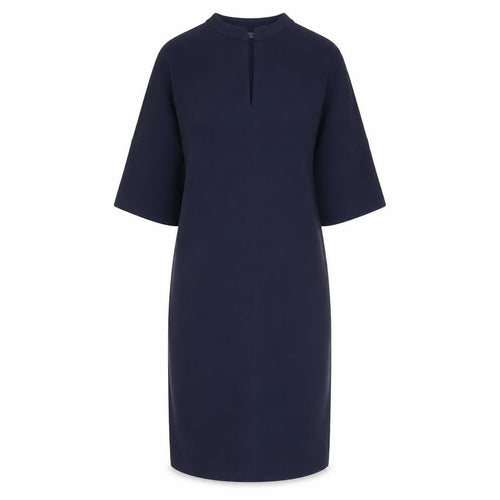 Jager Womens Blue Polyester Pencil Dress Size 6 V-Neck Hook & Eye