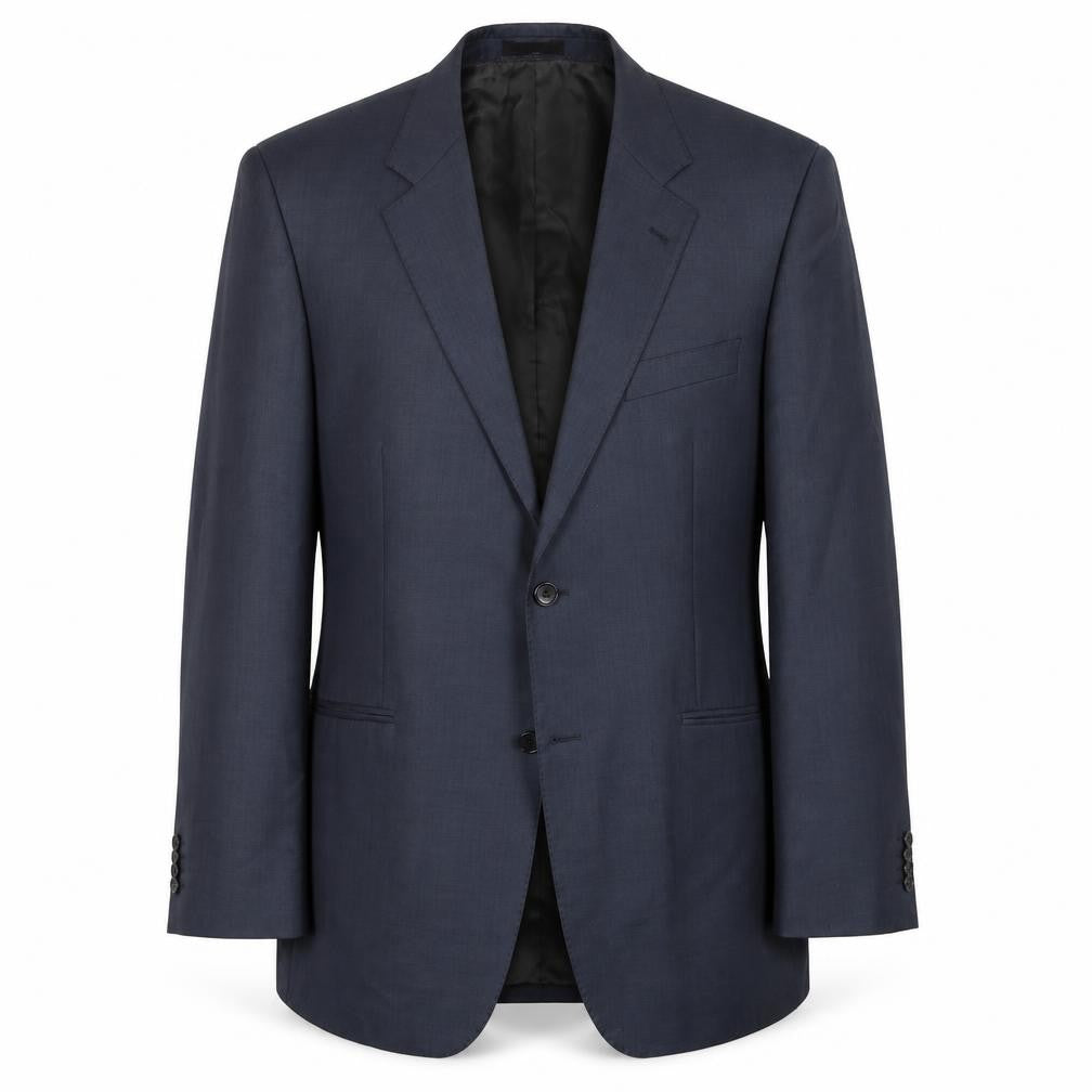 Simon Carter Mens Blue Wool Jacket Blazer Size 40 Regular