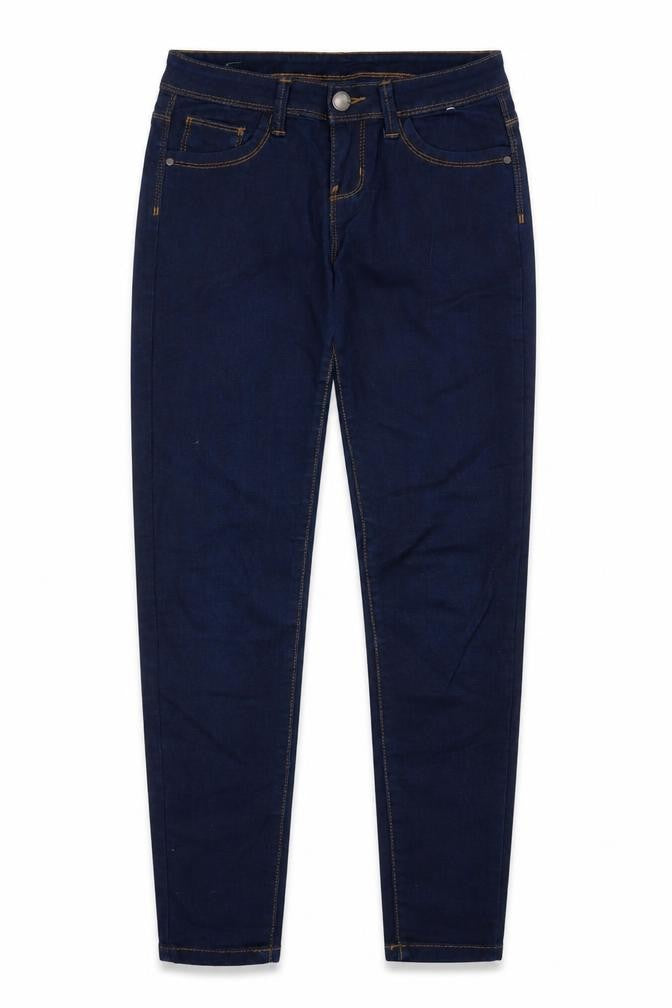 Denim & Co. Womens Blue Cotton Skinny Jeans Size 6 Regular Button