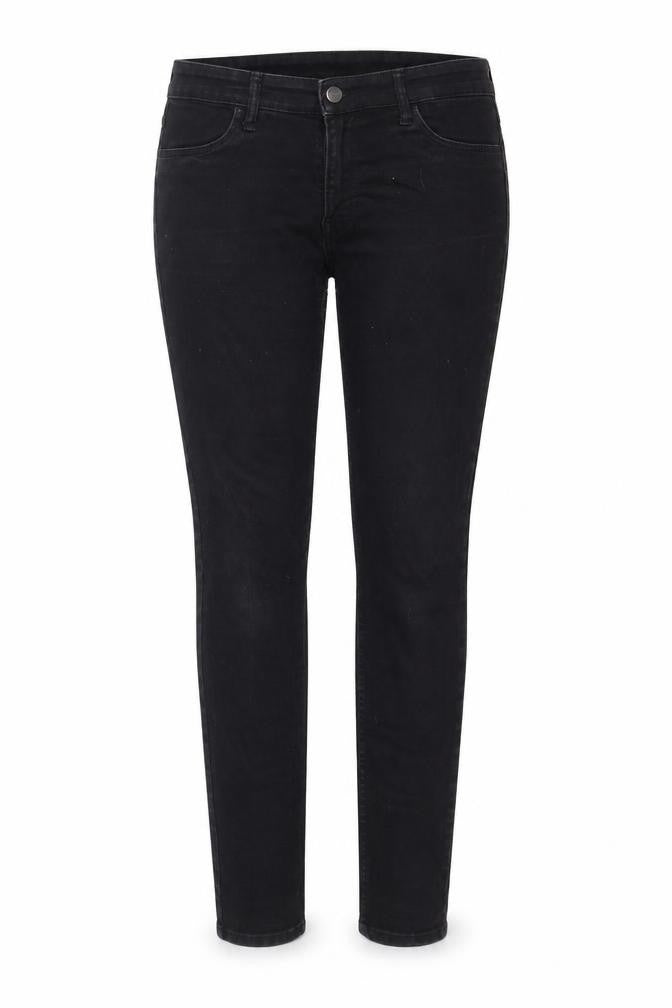 H&M Womens Black Cotton Skinny Jeans Size 12 Regular Zip