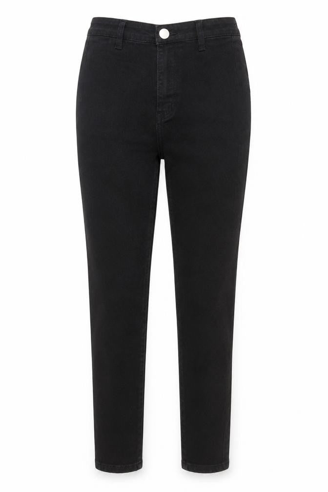 PRETTYLITTLETHING Womens Black Cotton Skinny Jeans Size 6 Regular Zip