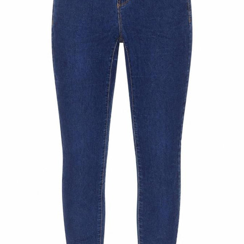Denim & Co. Womens Blue Cotton Skinny Jeans Size 6 Regular Zip