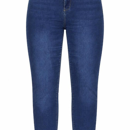 Denim & Co. Womens Blue Cotton Skinny Jeans Size 12 Regular Zip