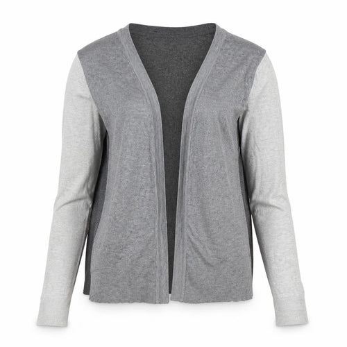Marks and Spencer Womens Grey V-Neck Viscose Cardigan Jumper Size 10