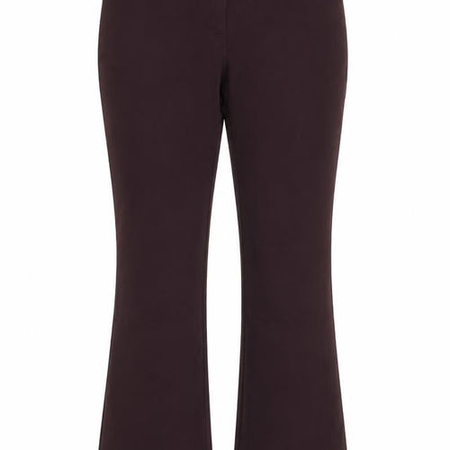 Marks and Spencer Womens Purple Polyester Trousers Size 12 L26 in Regular Zip