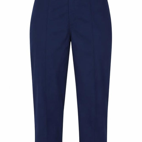 Preworn Womens Blue Polyester Carrot Trousers Size 18 L26 in Regular Zip
