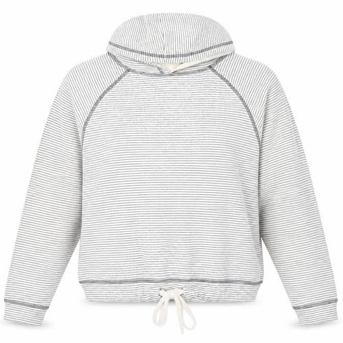 F&F Womens White Round Neck Striped 100% Cotton Pullover Jumper Size 8