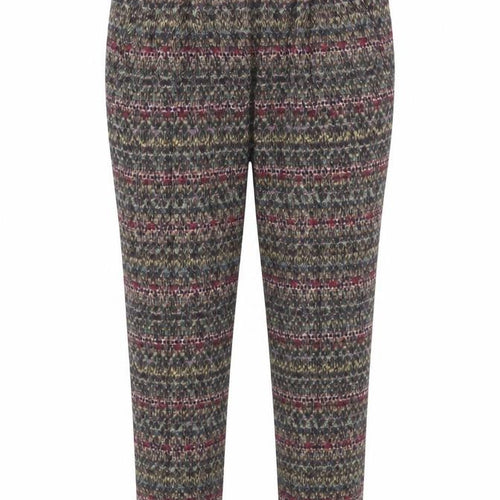 Zara Womens Multicoloured Geometric Viscose Trousers Size L L27 in Regular