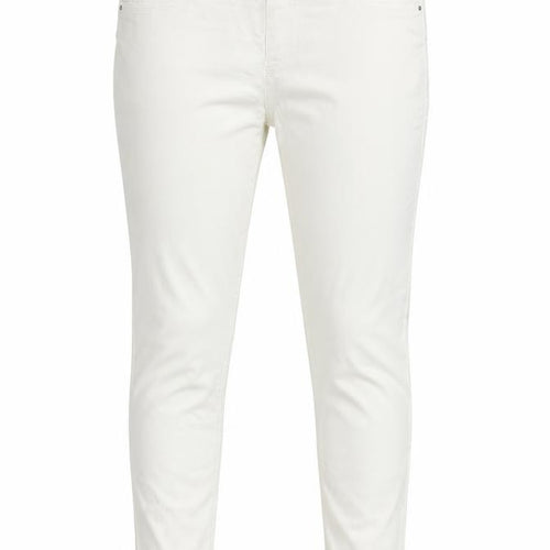 Denim & Co. Womens White Cotton Jegging Jeans Size 12 L28 in Regular