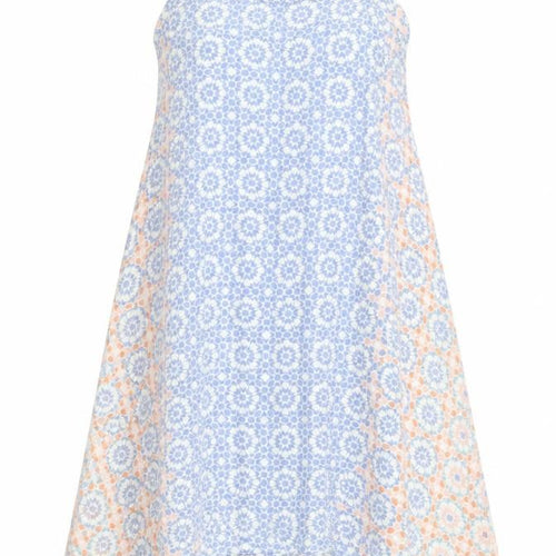 Dorothy Perkins Womens Multicoloured Geometric Viscose Slip Dress Size 10 Square Neck Pullover