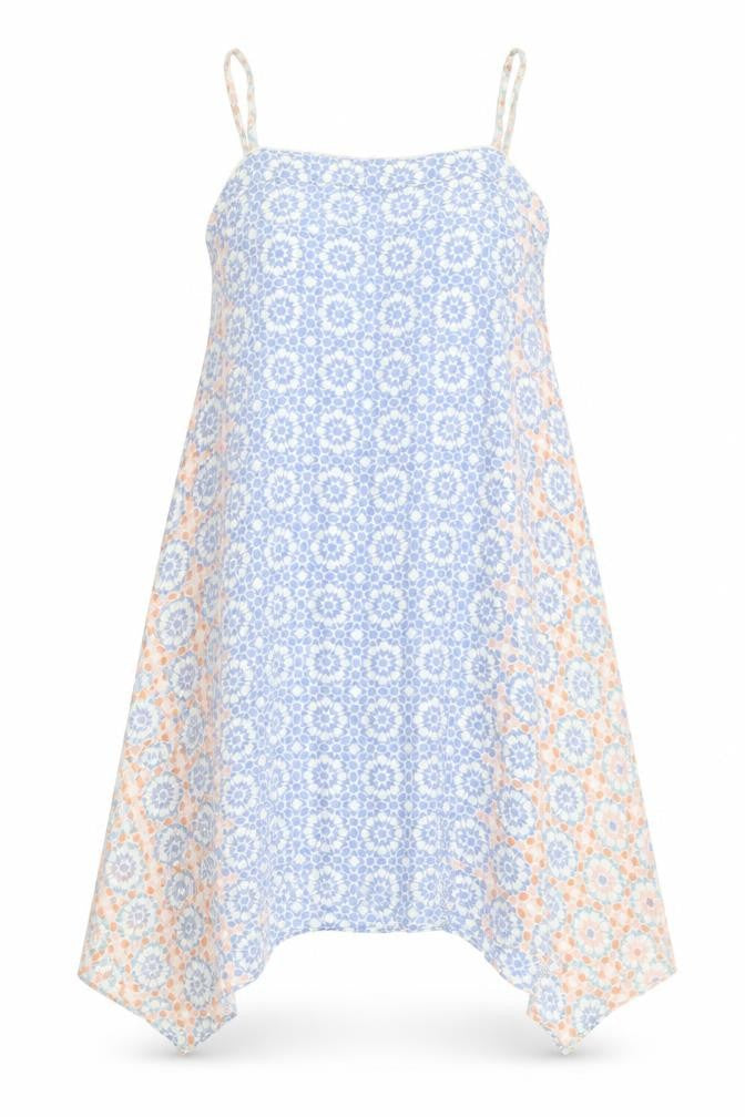Dorothy Perkins Womens Multicoloured Geometric Viscose Slip Dress Size 10 Square Neck Pullover