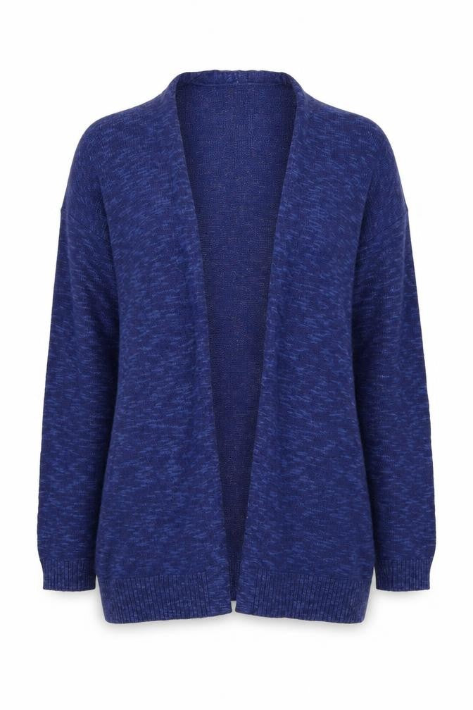 Front view of Gap women’s blue v-neck cotton wrap jumper, size M