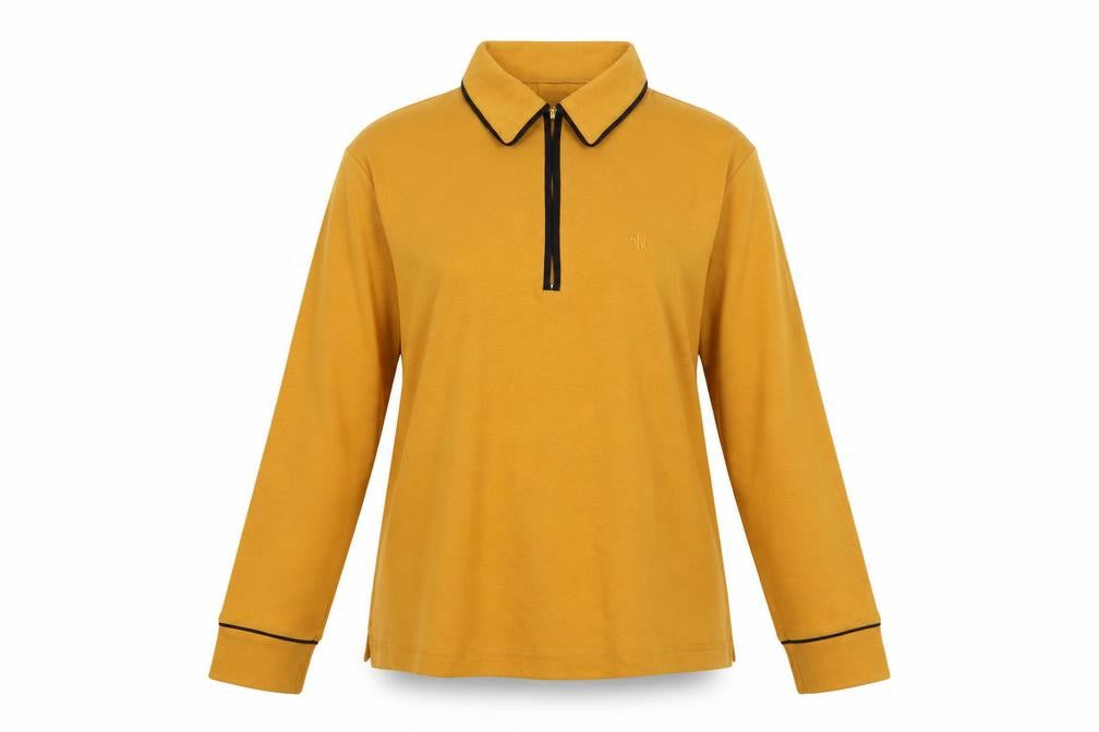 Volene Herman Womens Brown Cotton Basic Blouse Size L Collared