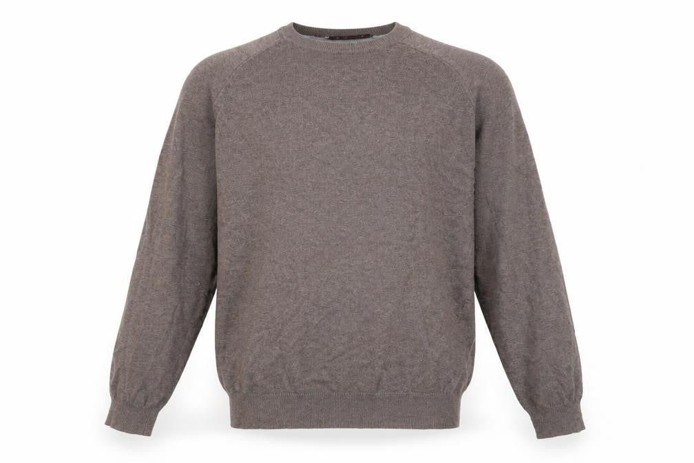 Burton Mens Brown Round Neck Cotton Pullover Jumper Size M Long Sleeve