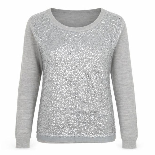 Mango Womens Grey Round Neck Geometric Acrylic Pullover Jumper Size S